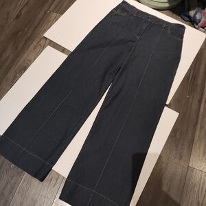 Love Tree Navy High-Rise Straight Leg Jeans